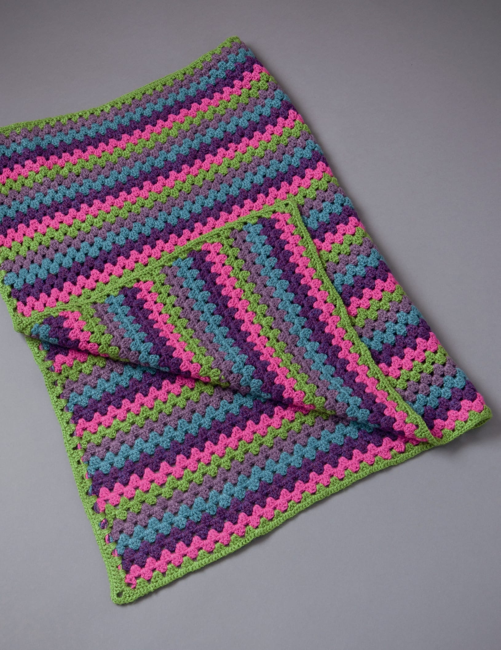 How to Crochet a Cozy Granny Striped Blanket