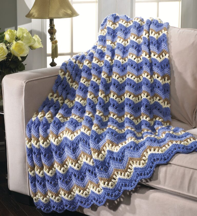 Ocean Breeze Afghan: A Free & Serene Crochet Pattern