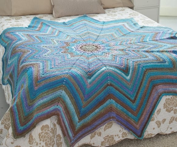 Mosaic Afghan: A Stunning Round Crochet Blanket Pattern