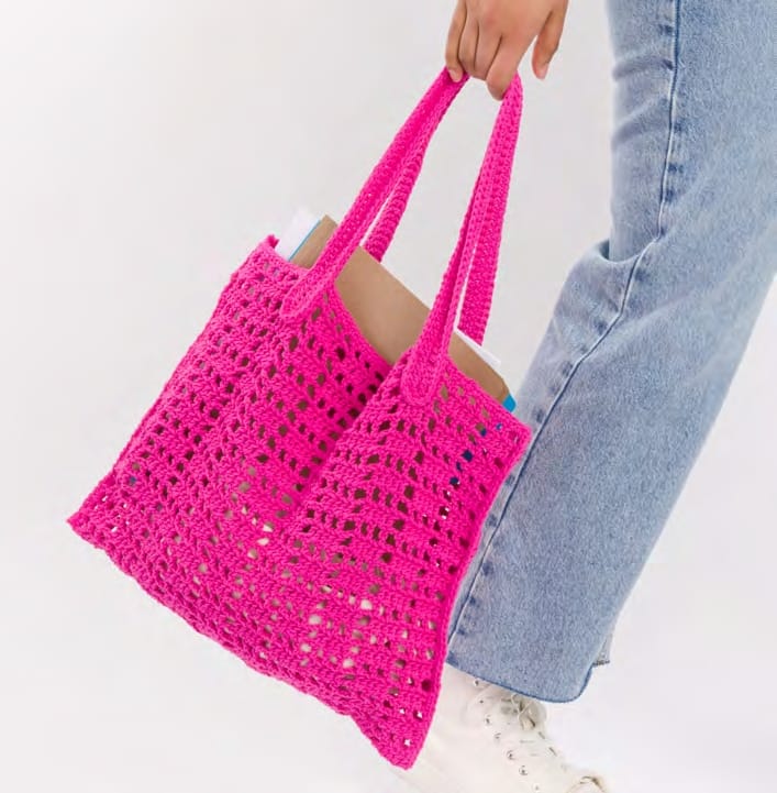 Fresh Mesh Crochet Tote Bag: A Perfect Beginner-Friendly Project