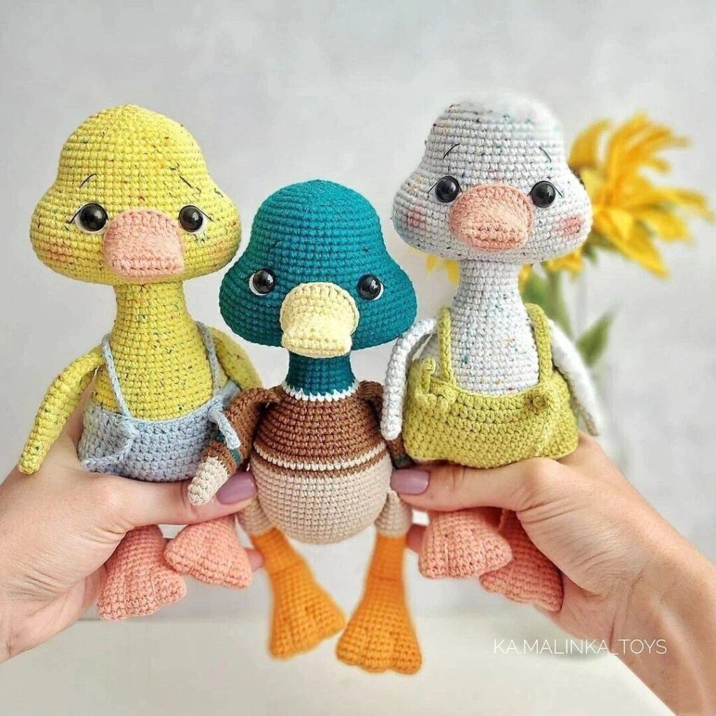 Sweet Amigurumi Duck & Goose