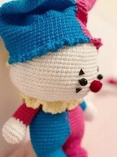 Colorful Crochet Clown
