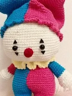 Colorful Crochet Clown