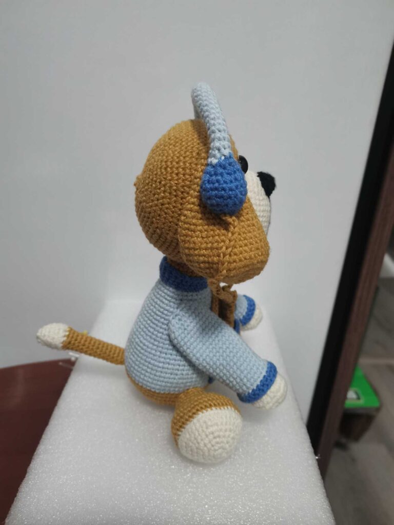 Musical Crochet Dog Doll