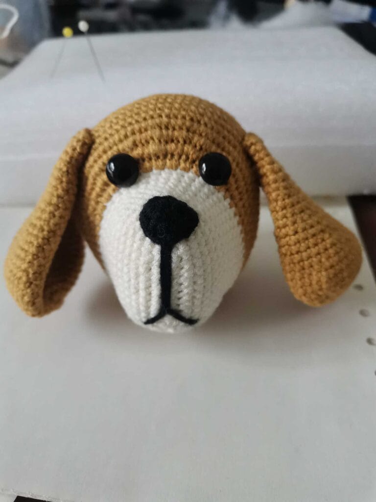 Musical Crochet Dog Doll