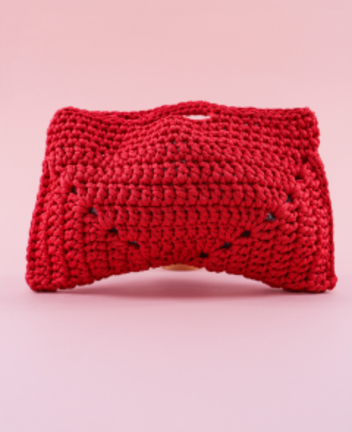 Cherry Chic Crochet Bag