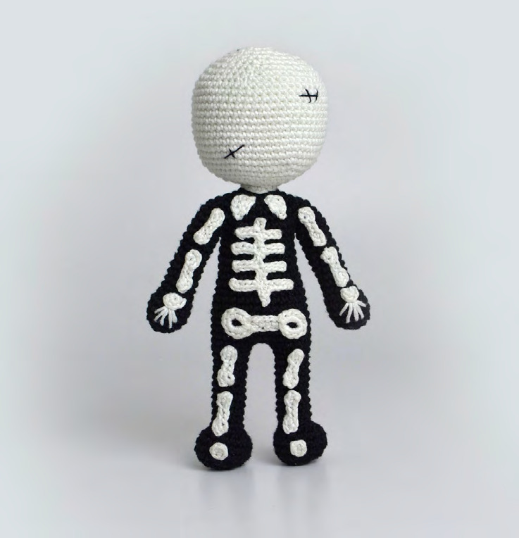 Glow-in-the-Dark Skeleton Amigurumi
