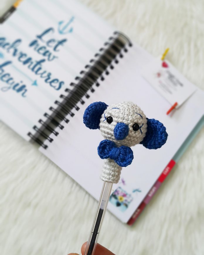Crochet Koala Pencil Topper Pattern