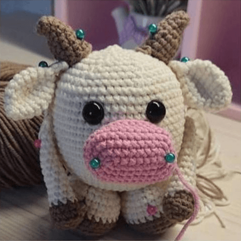 Adorable Baby Bull Amigurumi