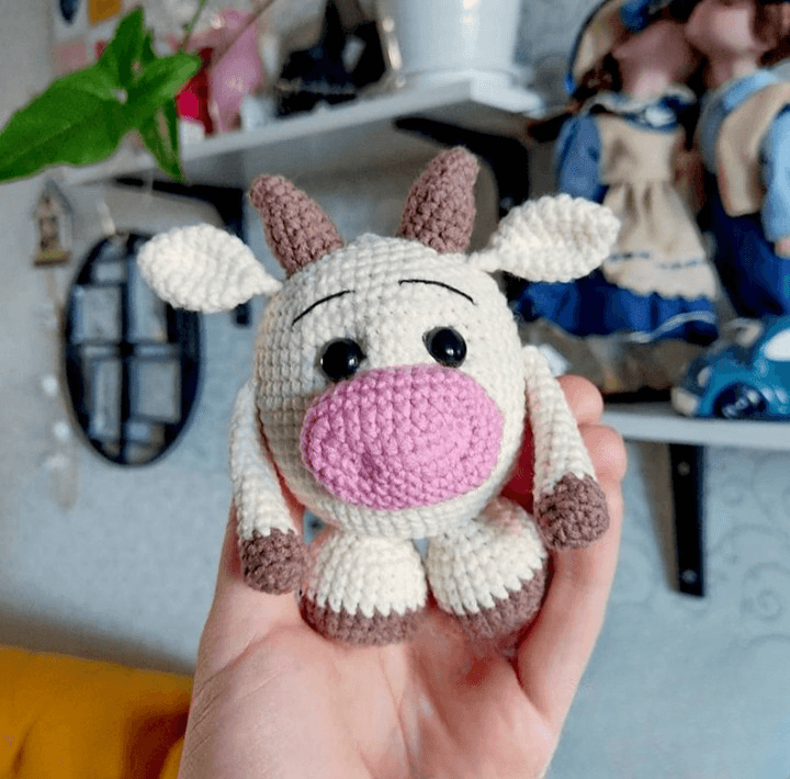 Adorable Baby Bull Amigurumi