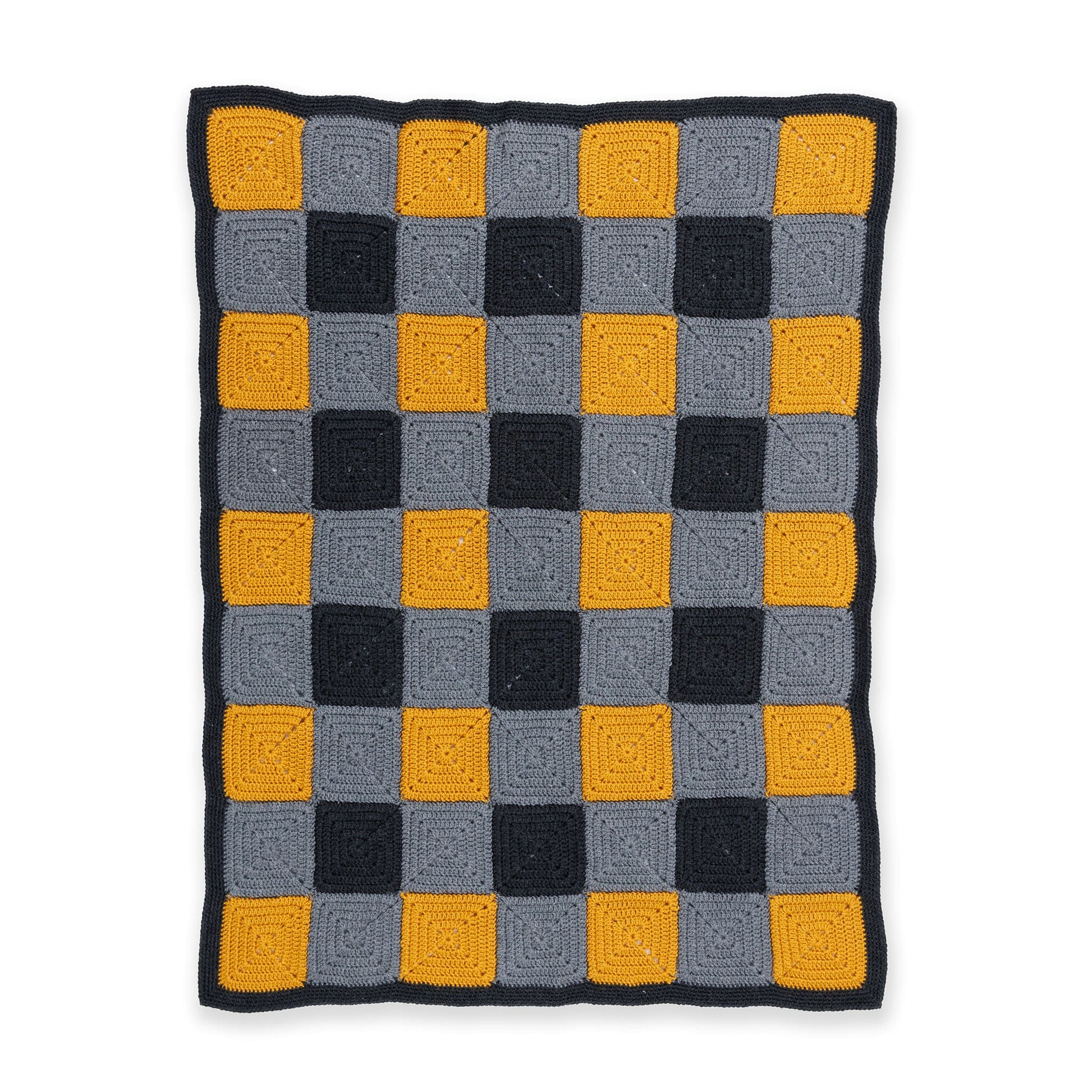 Cabin Plaid Crochet Blanket