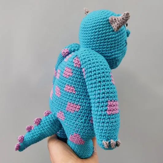 Crochet Blue & Purple Monster