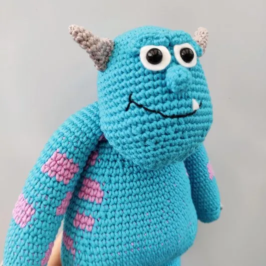Crochet Blue & Purple Monster