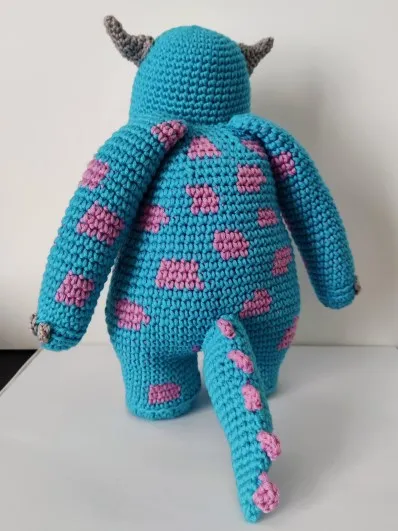 Crochet Blue & Purple Monster