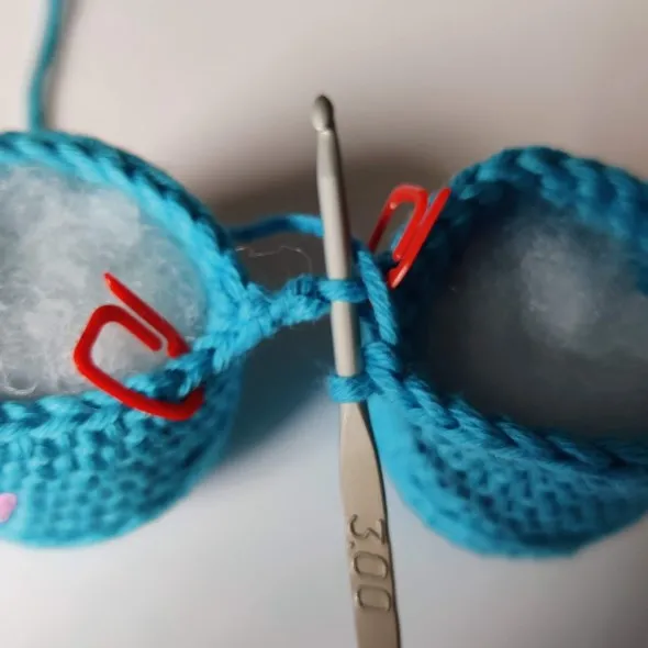 Crochet Blue & Purple Monster