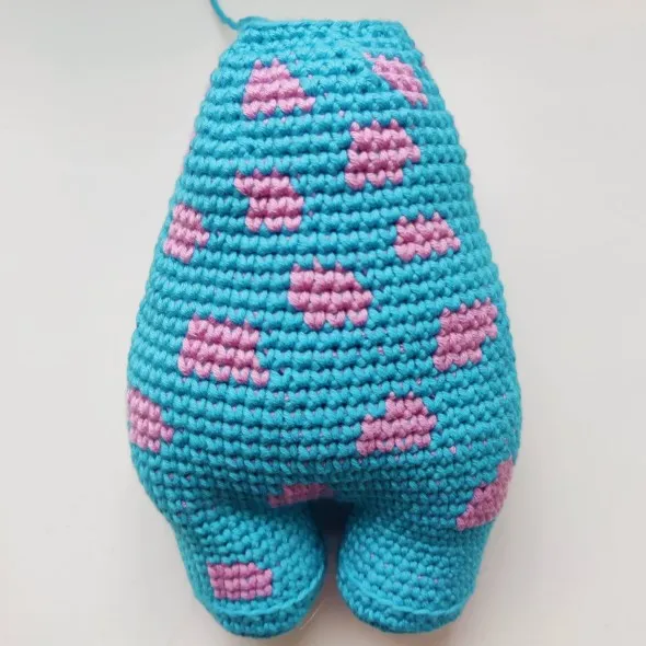 Crochet Blue & Purple Monster