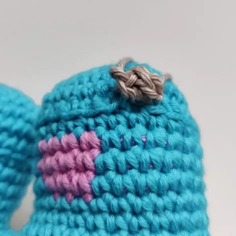 Crochet Blue & Purple Monster