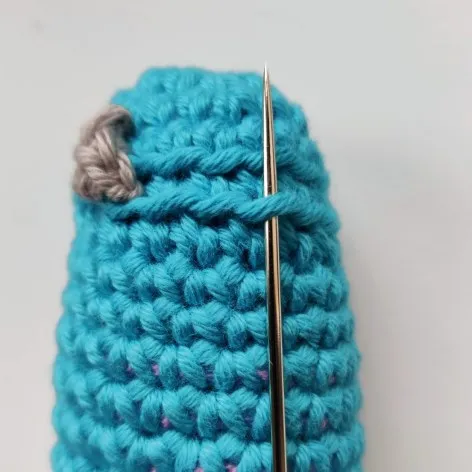 Crochet Blue & Purple Monster