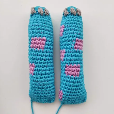 Crochet Blue & Purple Monster