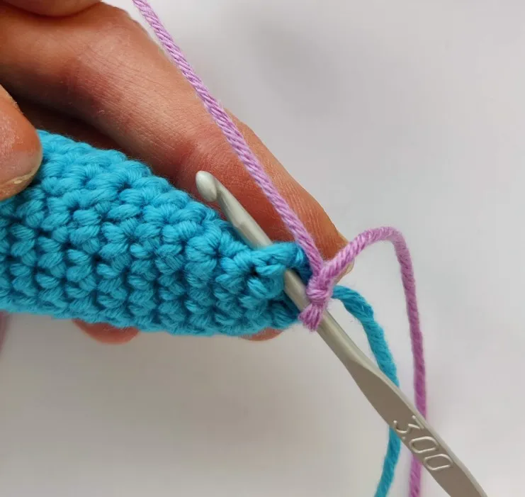 Crochet Blue & Purple Monster