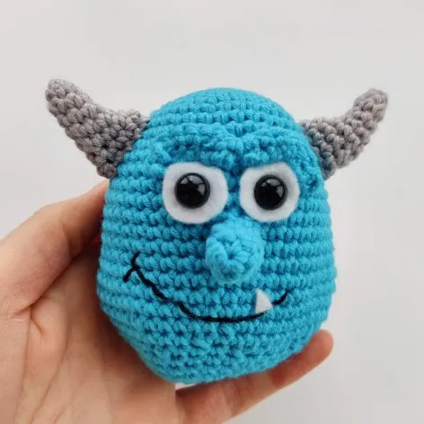 Crochet Blue & Purple Monster
