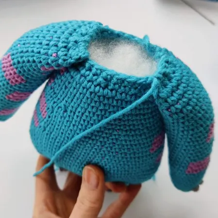 Crochet Blue & Purple Monster
