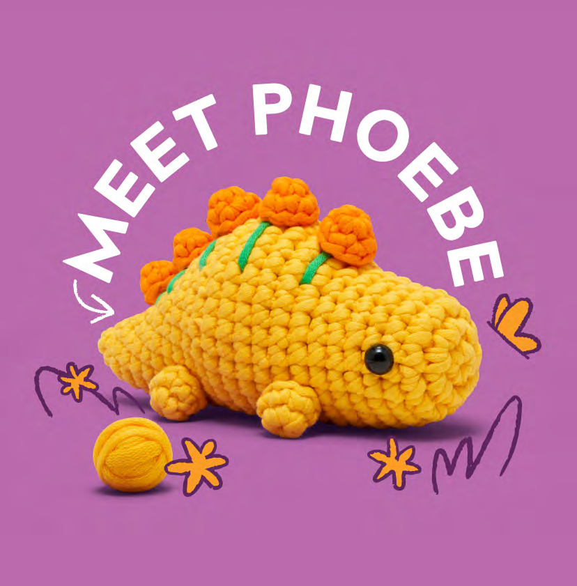 Crochet Phoebe the Stegosaurus