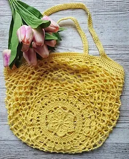 Sakura Market Bag Crochet Pattern