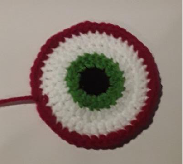 Crochet Eyeball Coaster Pattern