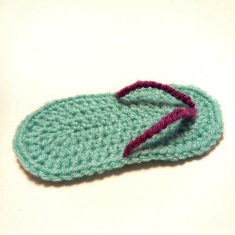 Flip Flop Coaster Crochet Pattern