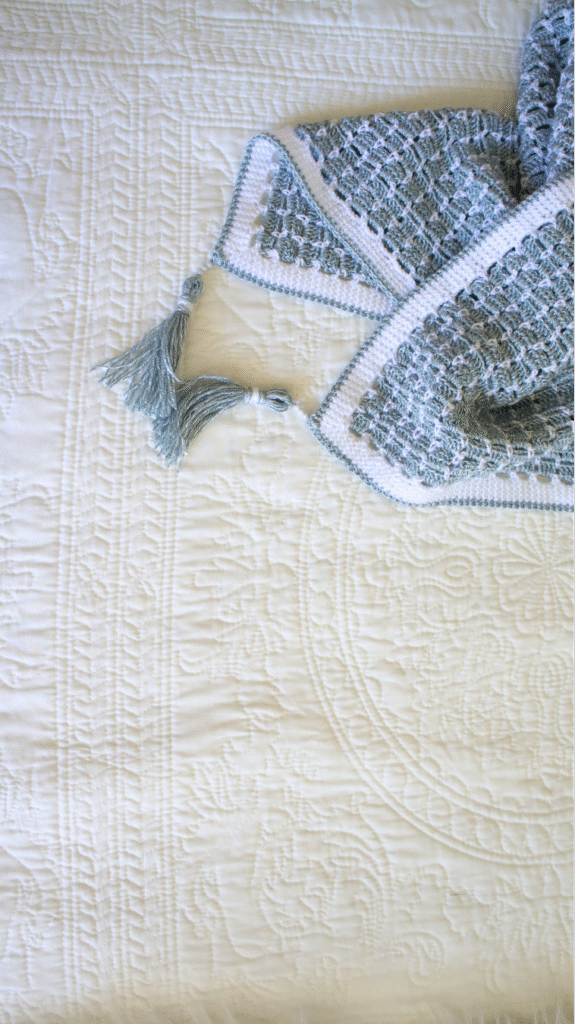 Close-up of the Boxed Block Stitch texture