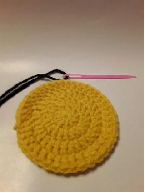 Embroidering step 1