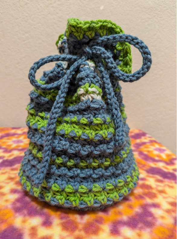 Trinity Stitch Drawstring Bag Pattern