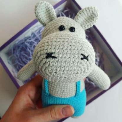 Crochet a Sweet Little Hippo (Begemotik)