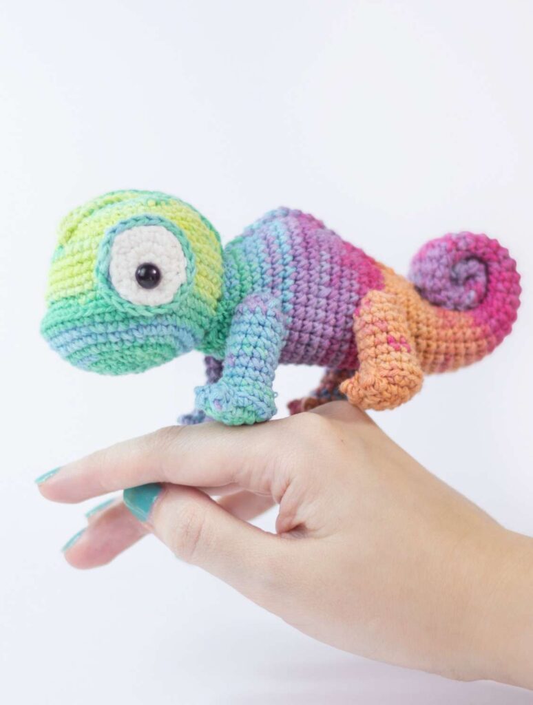 Crochet a Colorful Chameleon: Free Amigurumi Pattern