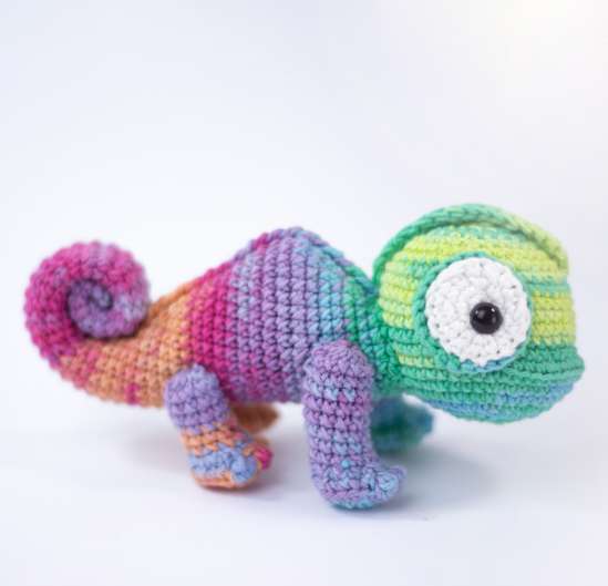 Crochet a Colorful Chameleon: Free Amigurumi Pattern