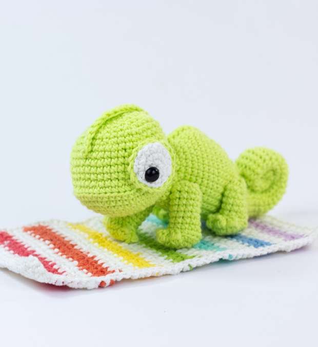 Crochet a Colorful Chameleon: Free Amigurumi Pattern