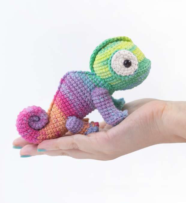Crochet a Colorful Chameleon: Free Amigurumi Pattern