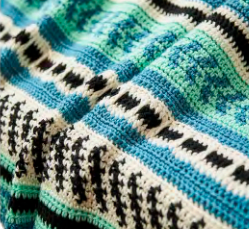 Deep Reflection Blanket Free Crochet Pattern