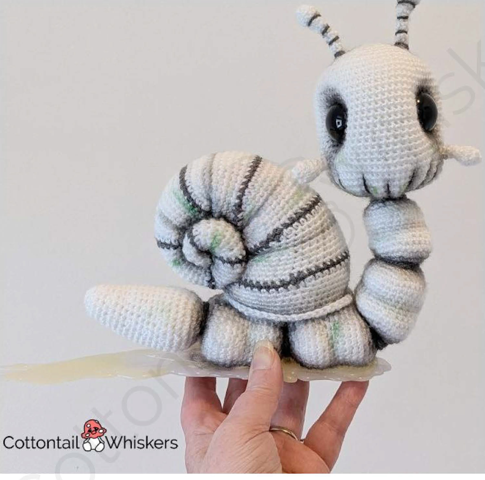 Spare Rib The Skeleton Snail Crochet Pattern
