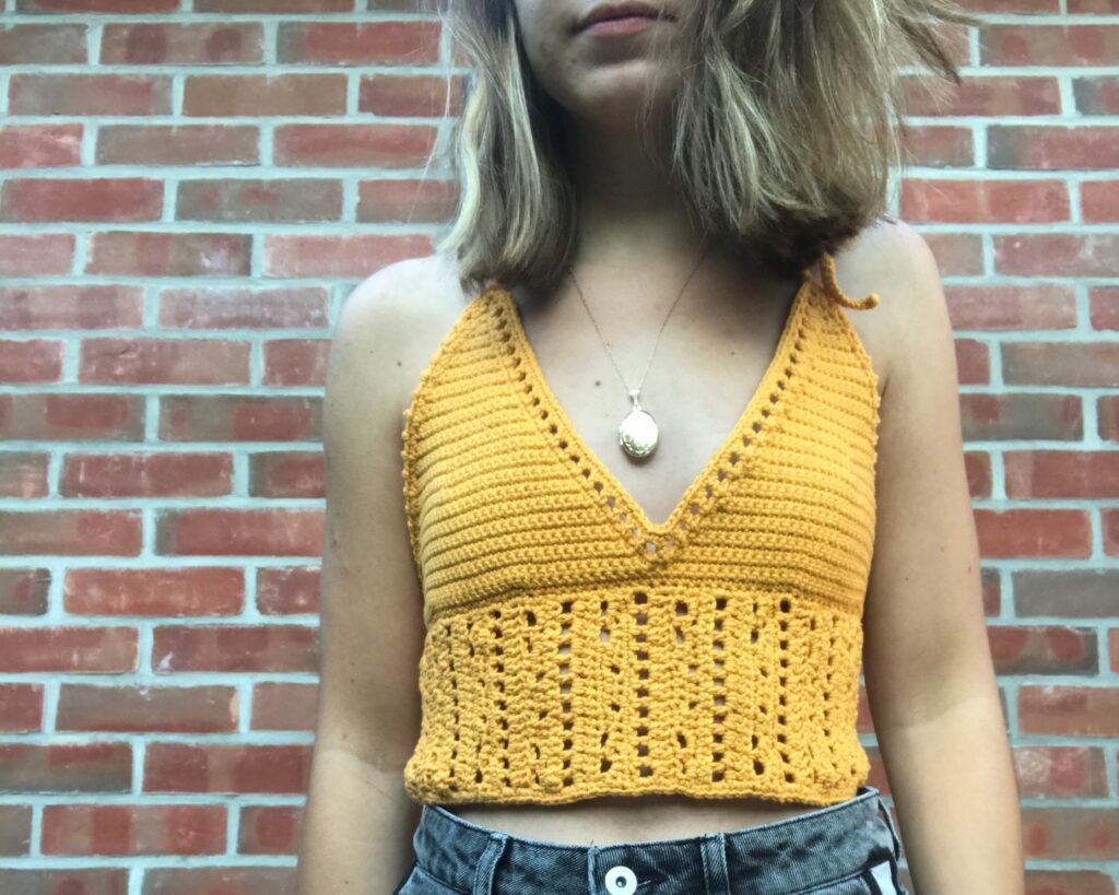 Crochet a Chic Summer Halter Crop Top