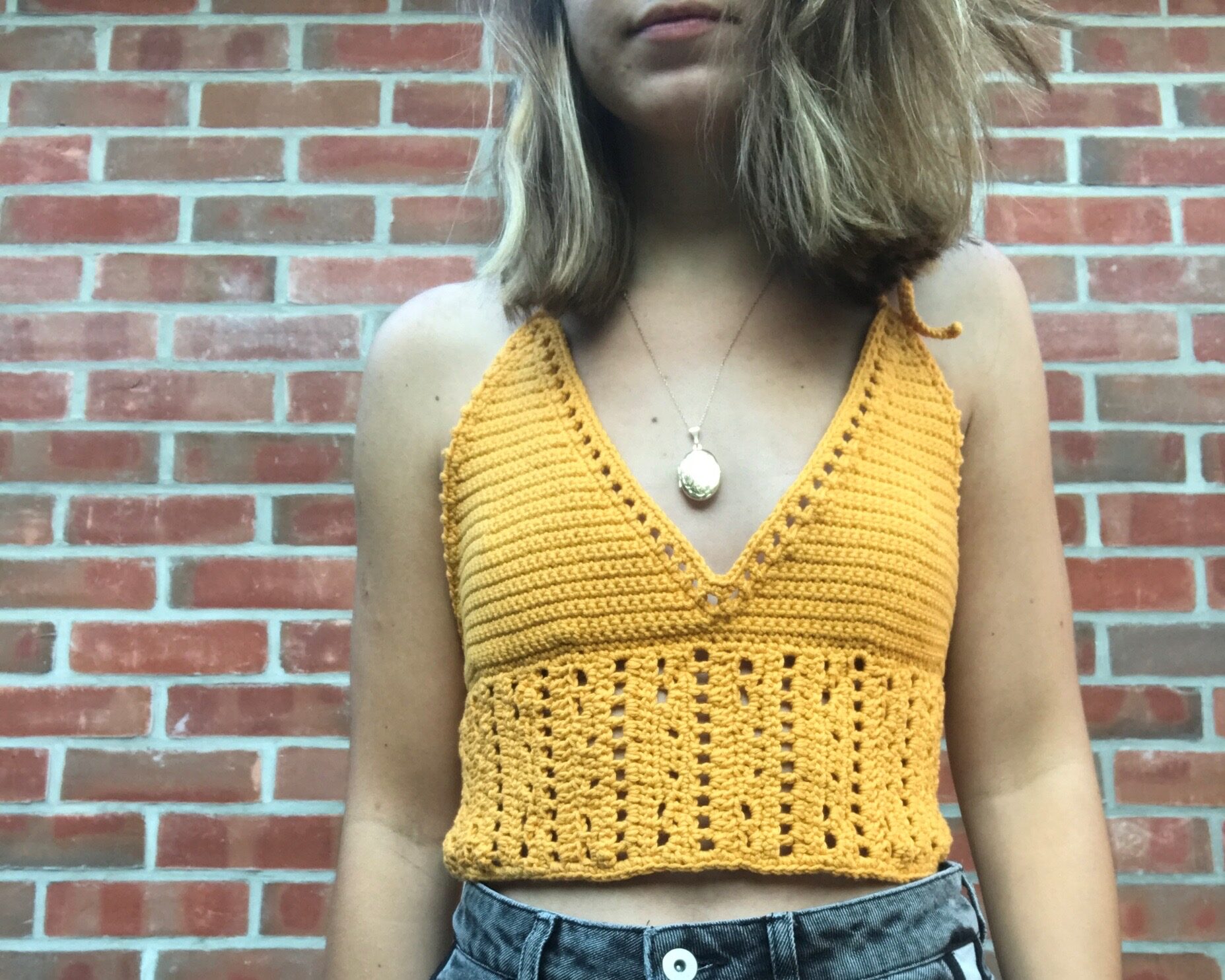 Crochet a Chic Summer Halter Crop Top
