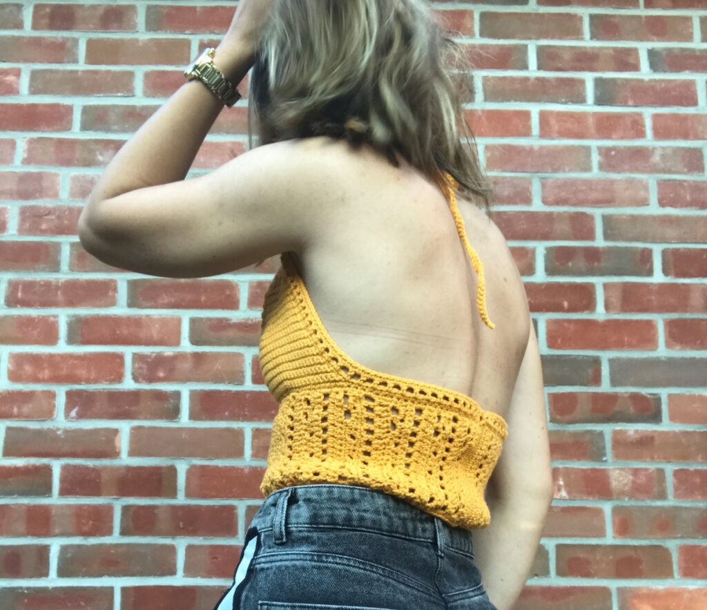 Crochet a Chic Summer Halter Crop Top