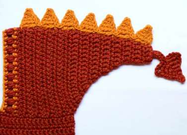 Lucky Dragon Hood and Cowl Crochet Pattern