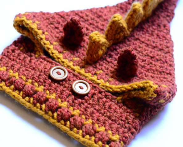 Lucky Dragon Hood and Cowl Crochet Pattern