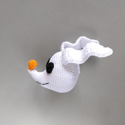 Crochet Your Own Spooky Pal: A Free Zero the Ghost Dog