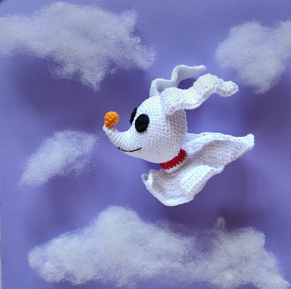 Crochet Your Own Spooky Pal: A Free Zero the Ghost Dog