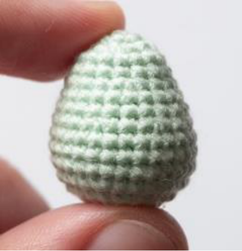 Crocheted bunny body