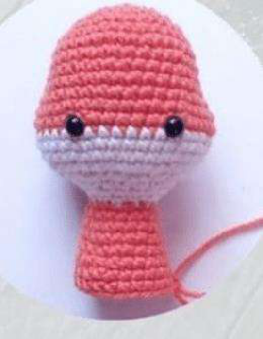 Crochet Fox Nose and Embroidered Facial Details