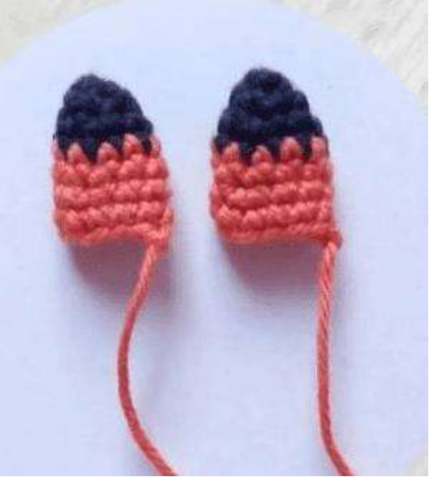 Attaching Crochet Fox Ears